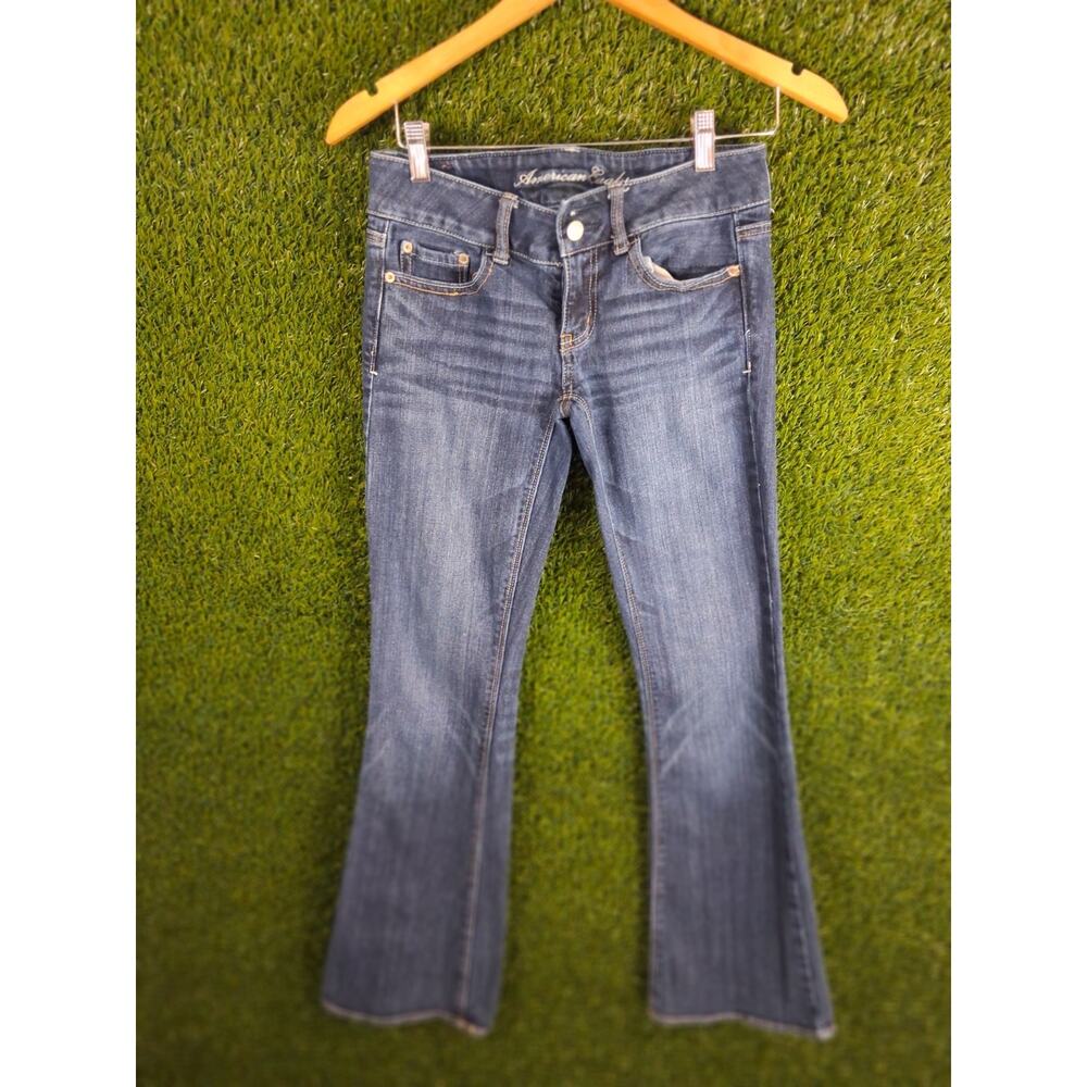 American Eagle Outfitters Medium Wash Blue Flare Jeans